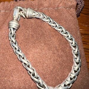 David Yurman Silver Braided Bracelet